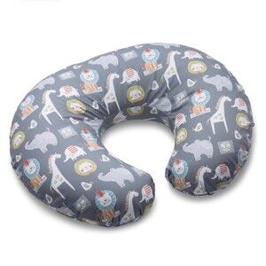 Boppy Support breastfeeding Pillow Slipcover Baby Jungle Pattern Print grey
